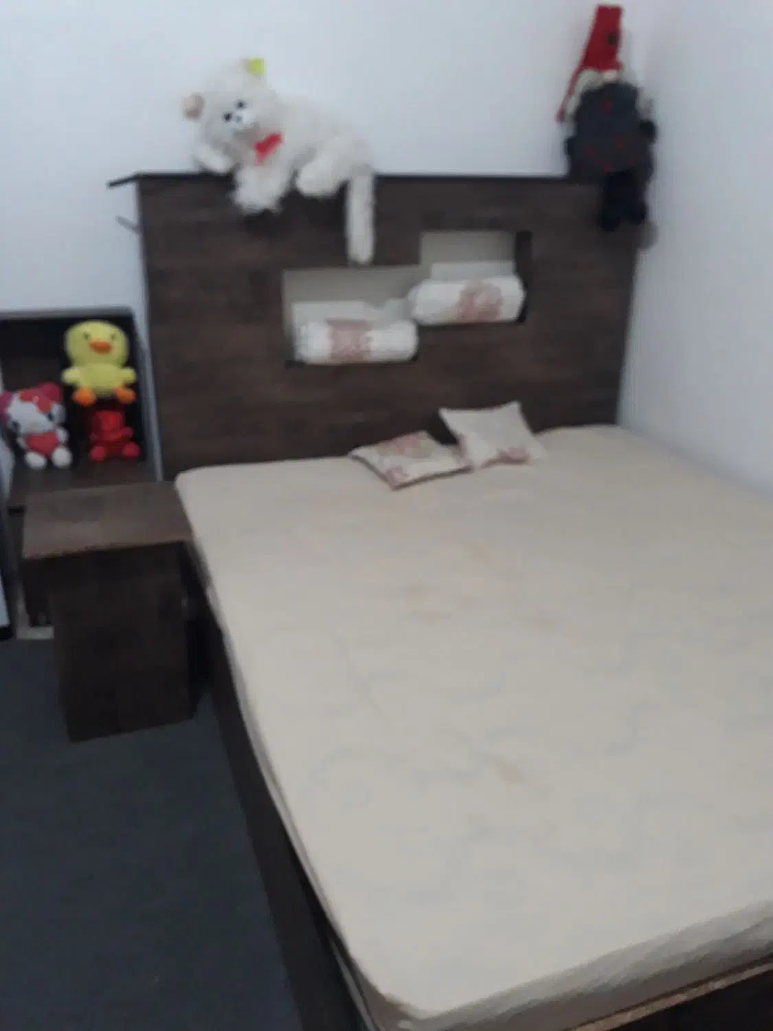 تختخواب دونفره چوبی|تخت و سرویس خواب|اسلامآباد غرب, |دیوار