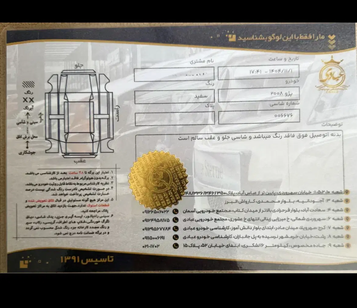 پژو 2008|خودرو سواری و وانت|اندیشه, اندیشه فاز ۴|دیوار