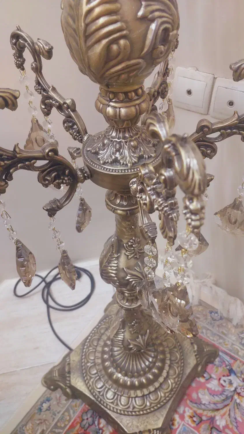 آباژور برنز (کنار سالنی)|چراغ خواب و آباژور|قزوین, |دیوار