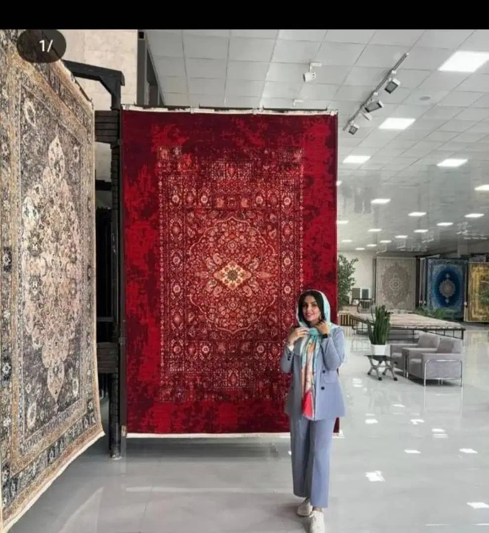 قالی هزارشانه/+هنر درهرگره پشمی +رنگ دودی دلفینی&|فرش|شوشتر, |دیوار