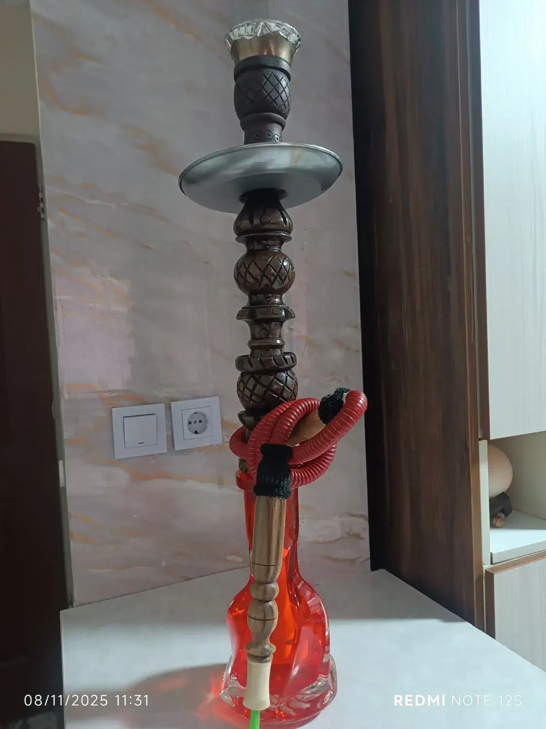 قلیون تنه چوب گردو|کلکسیون و سرگرمی|فردیس, فردیس|دیوار