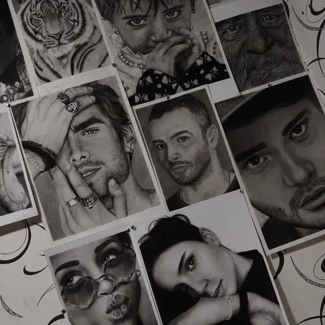 سفارش نقاشی سیاه قلم|تابلو، نقاشی، عکس|سمنان, |دیوار