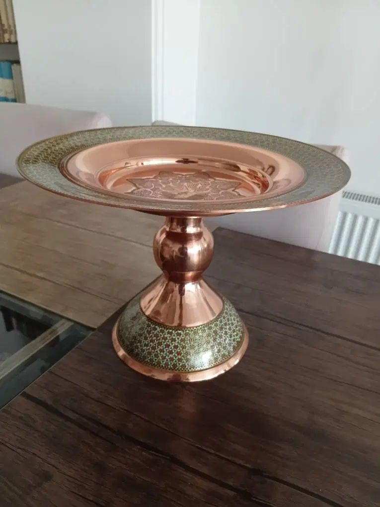 شیرینی خوری مس و خاتم دو عدد با جعبه.صنایع دستی|صنایع دستی و سایر لوازم تزئینی|تهران, شهرری|دیوار