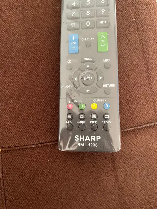 کنترل مدل تلویزیون Sharp|تلویزیون و پروژکتور|شیراز, وزیرآباد|دیوار