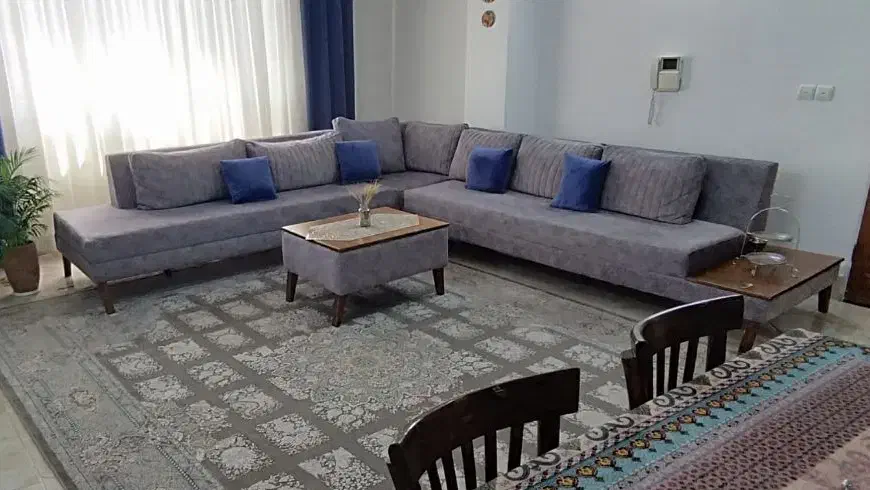 مبل اِل ۸ نفره سالم|مبلمان خانگی و میز عسلی|قائمشهر, |دیوار