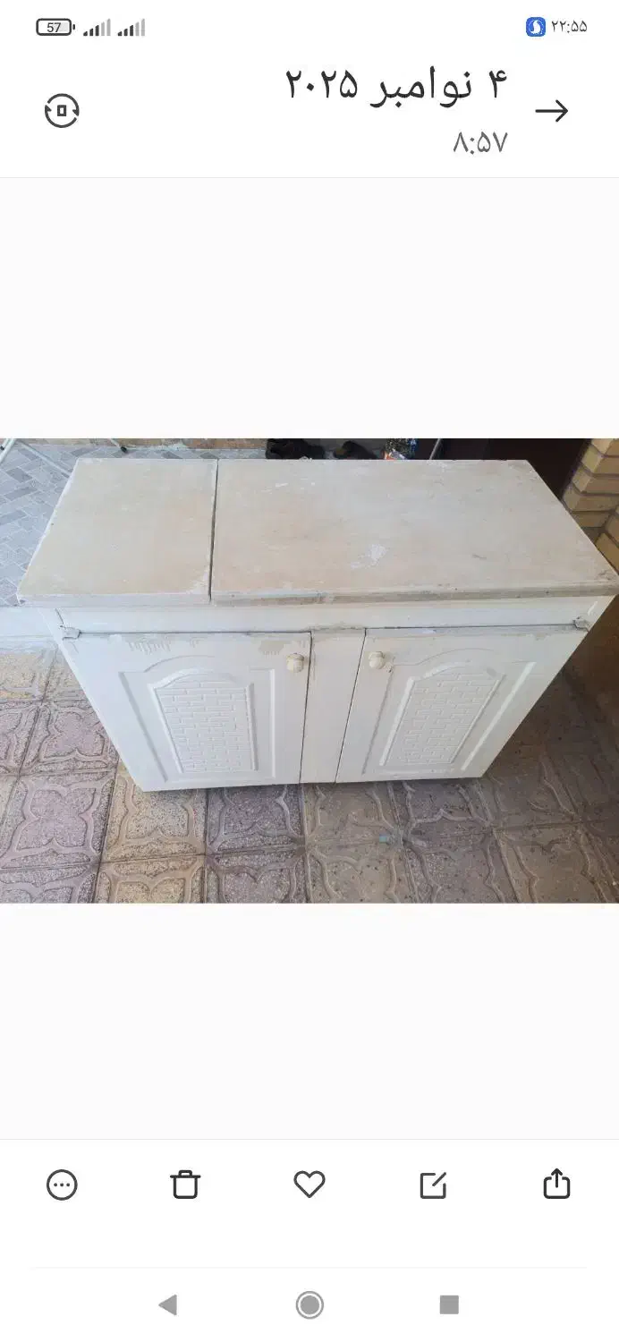 ۲عدد کابینت دودرب همراه با سنگ آن|مصالح و تجهیزات ساختمان|جهرم, |دیوار