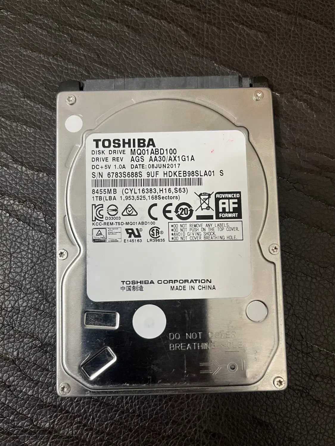 هارد لپ تاپ خراب ۱ ترا|قطعات و لوازم جانبی رایانه|همدان, |دیوار