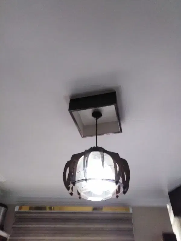 لوستر چوبی|لوستر و چراغ آویز|قائم‌شهر, |دیوار