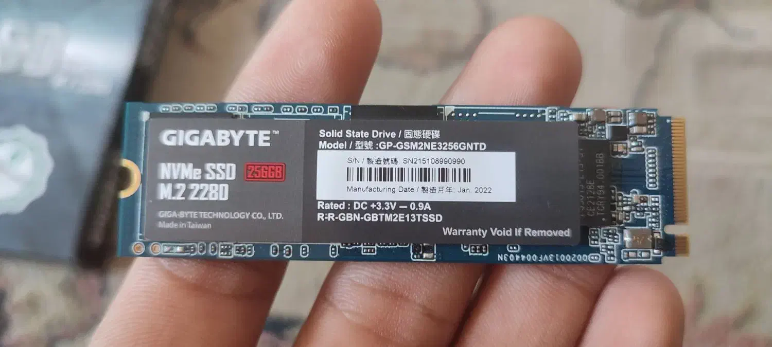 SSD M.2 256g برند gigabyte|قطعات و لوازم جانبی رایانه|زنجان, |دیوار