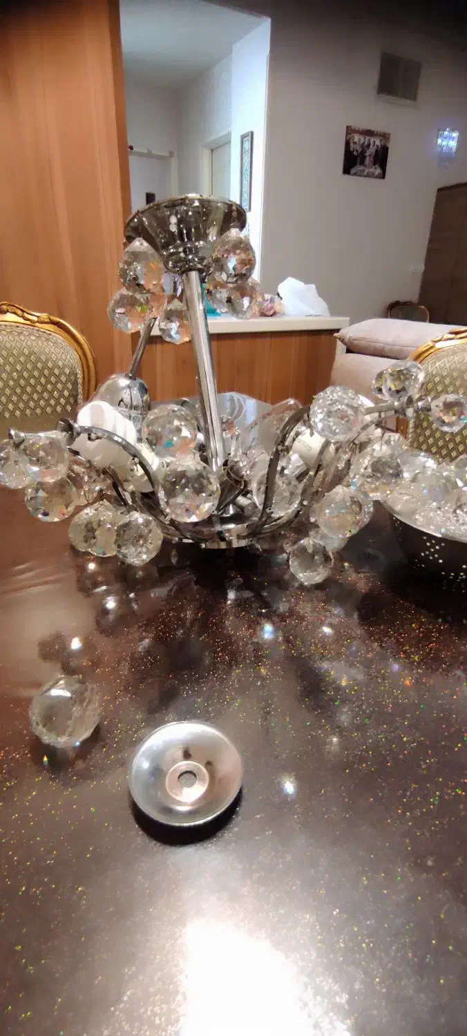لوستر کریستالی|لوستر و چراغ آویز|تهران, حکیمیه|دیوار