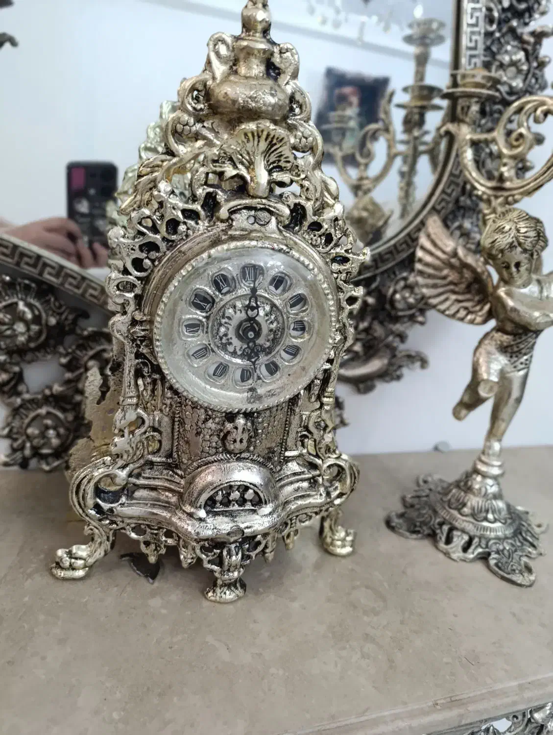 آیینه وشمعدان|آینه|تبریز, |دیوار