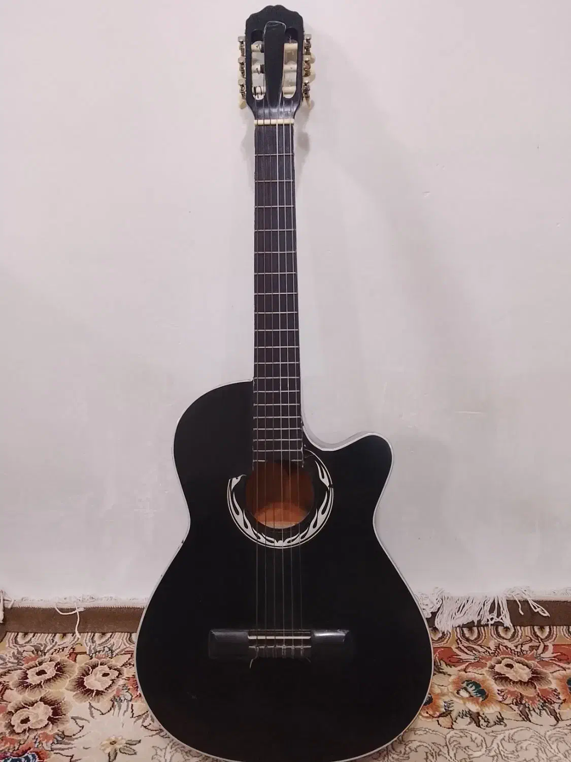 گیتار و ساعت چوبی|ساعت دیواری و تزئینی|تربت‌حیدریه, کلاته توکلی|دیوار