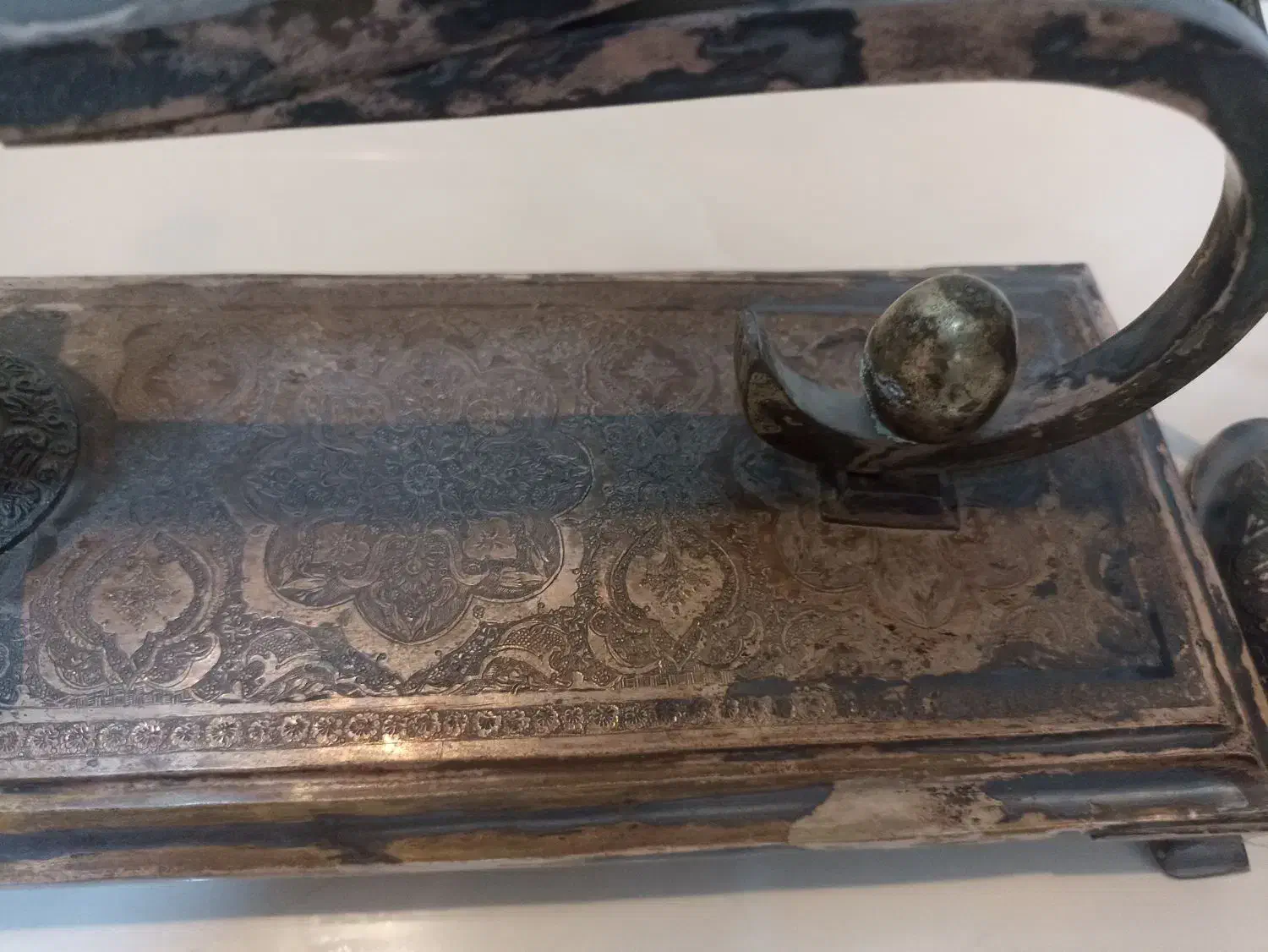 ایینه و .شمعدان نقره متعلق به 80الی 90 سال پیش|آینه|اراک, |دیوار