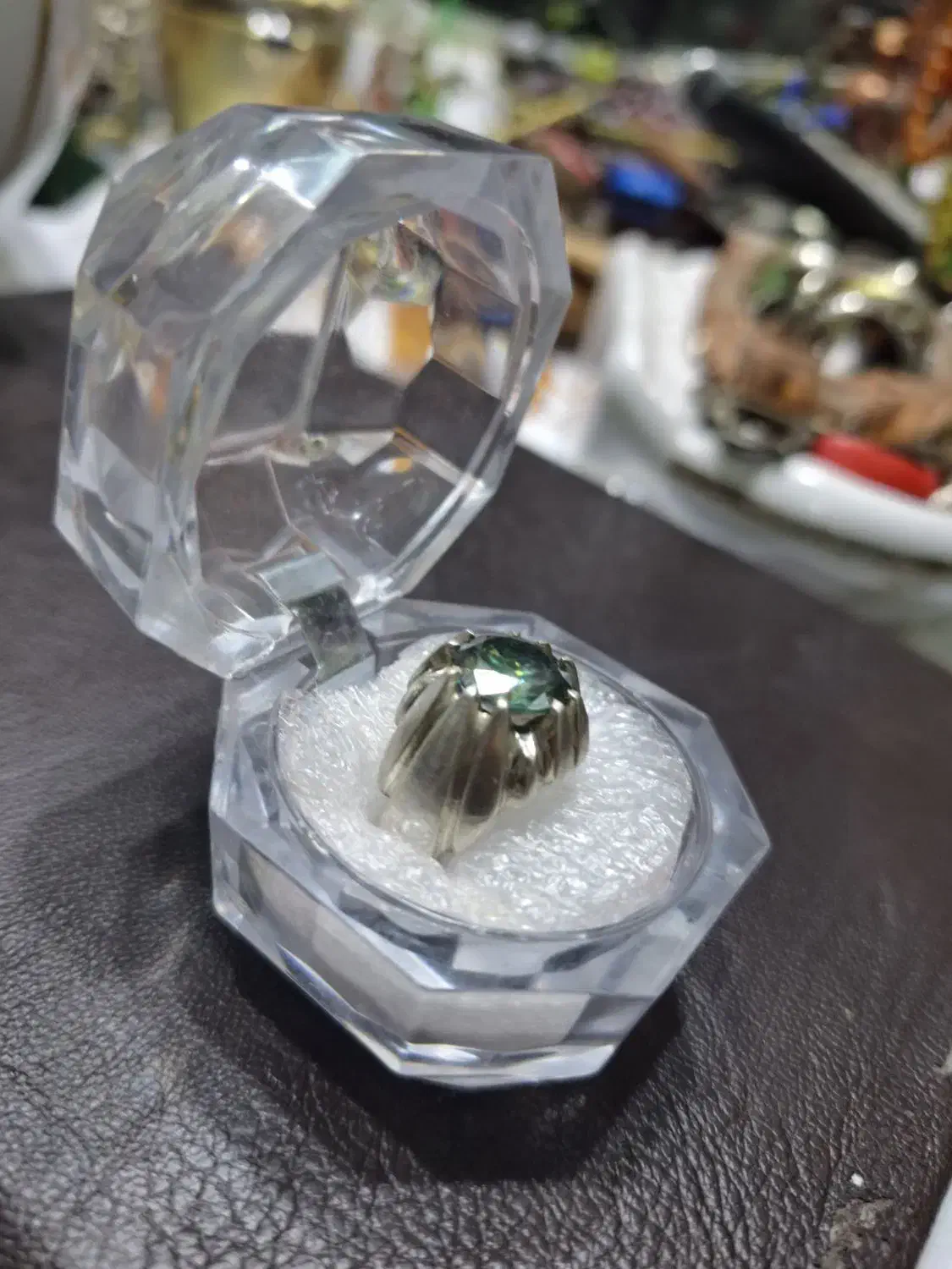 انگشتر نقره موزانایت|جواهرات|مراغه, |دیوار