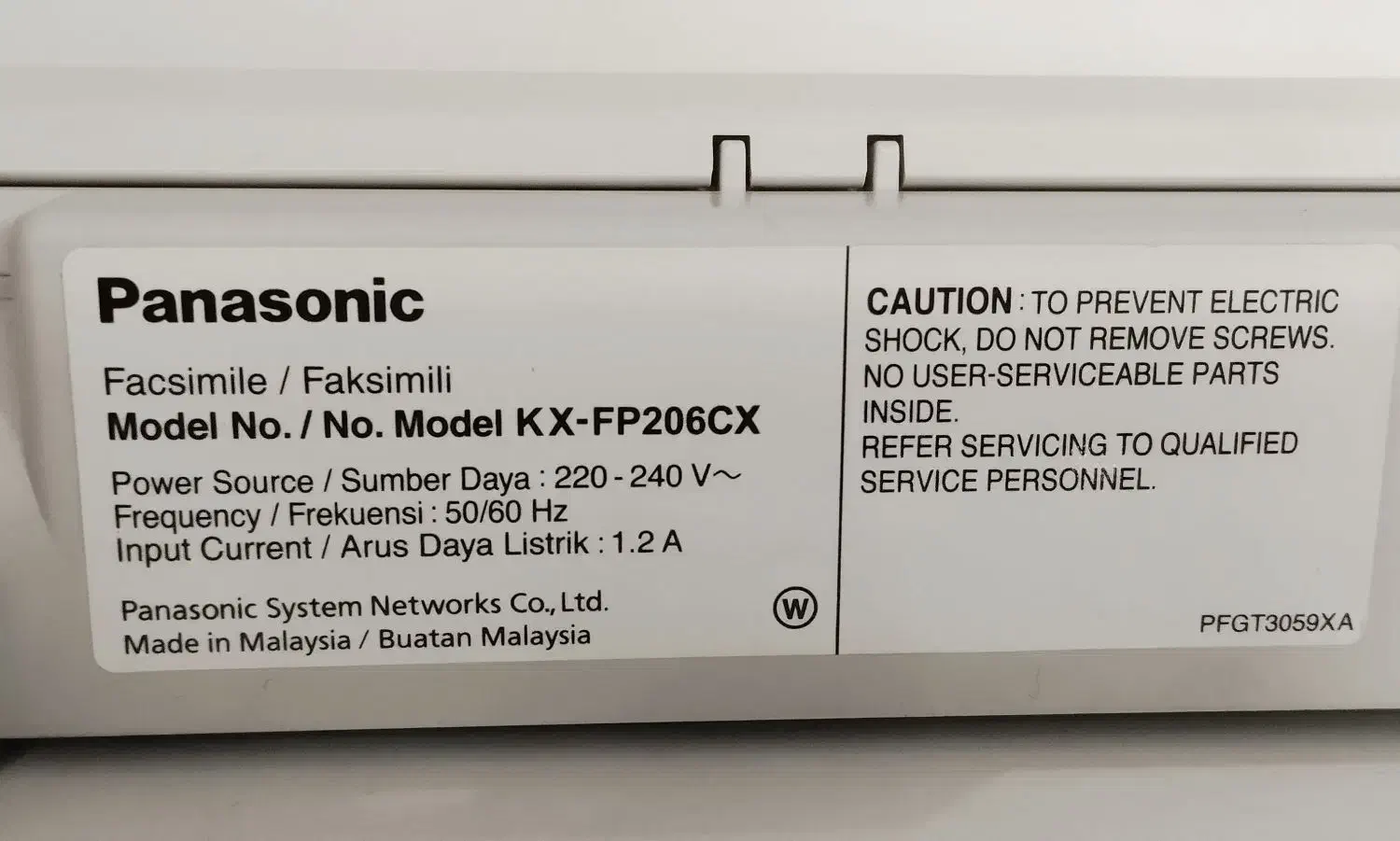 فکس رومیزی کوچک و تمیر مدل پاناسونیک|پرینتر، اسکنر، کپی، فکس|قرچک, مهدیه|دیوار