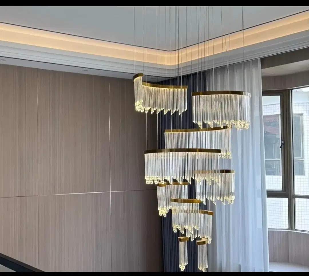 لوستر الماس. بلند و دوبلکسی مدل لیزا . AC light|لوستر و چراغ آویز|تهران, پارک شهر|دیوار