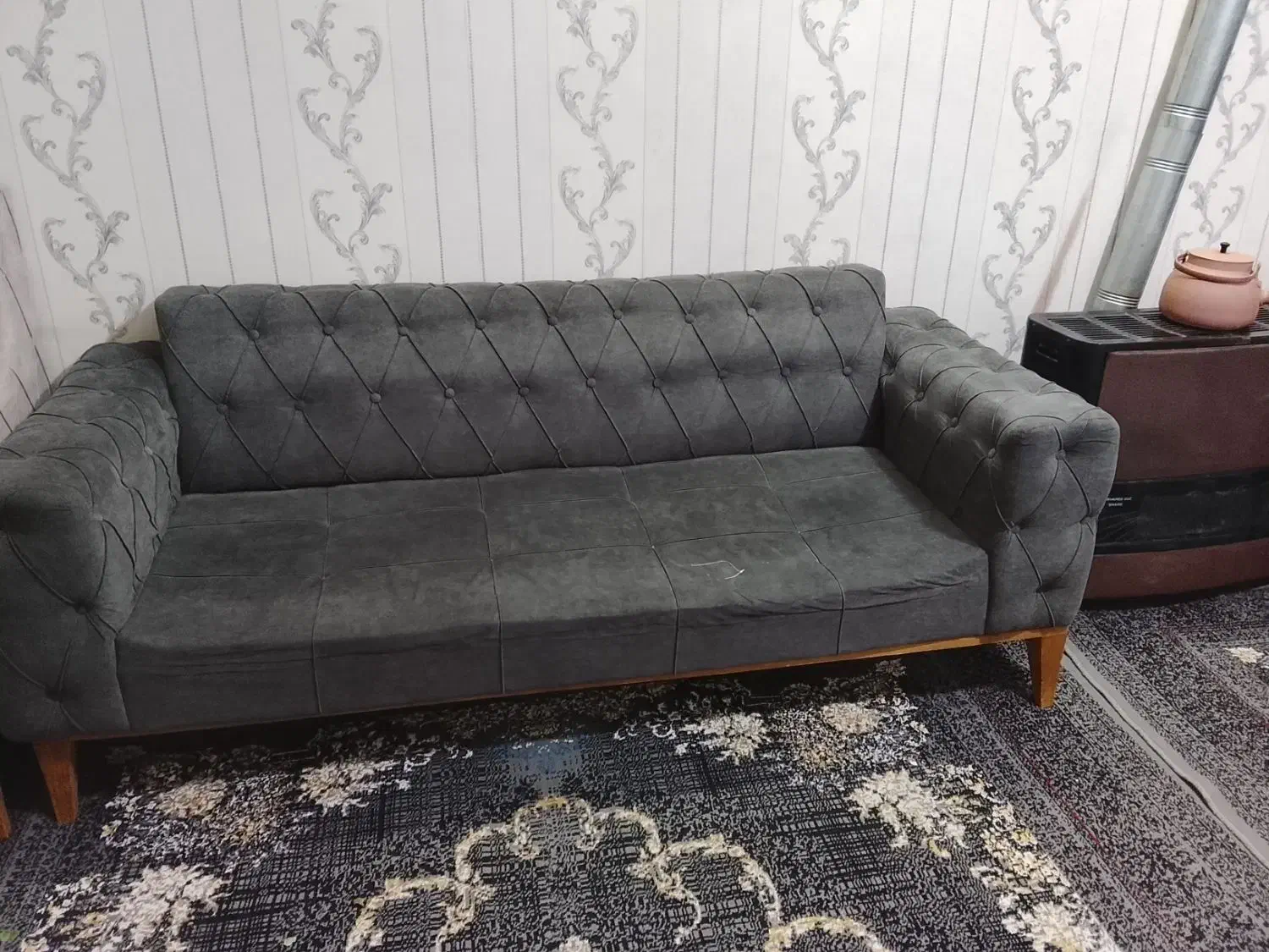 باسلام ۲عدد کاناپه ۳نفره و دونفره چستر|مبلمان خانگی و میز عسلی|قدس, شهرقدس|دیوار