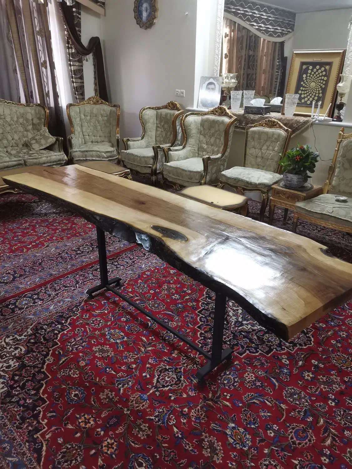 میز روستیک|میز و صندلی غذاخوری|قم, شهرک قدس|دیوار