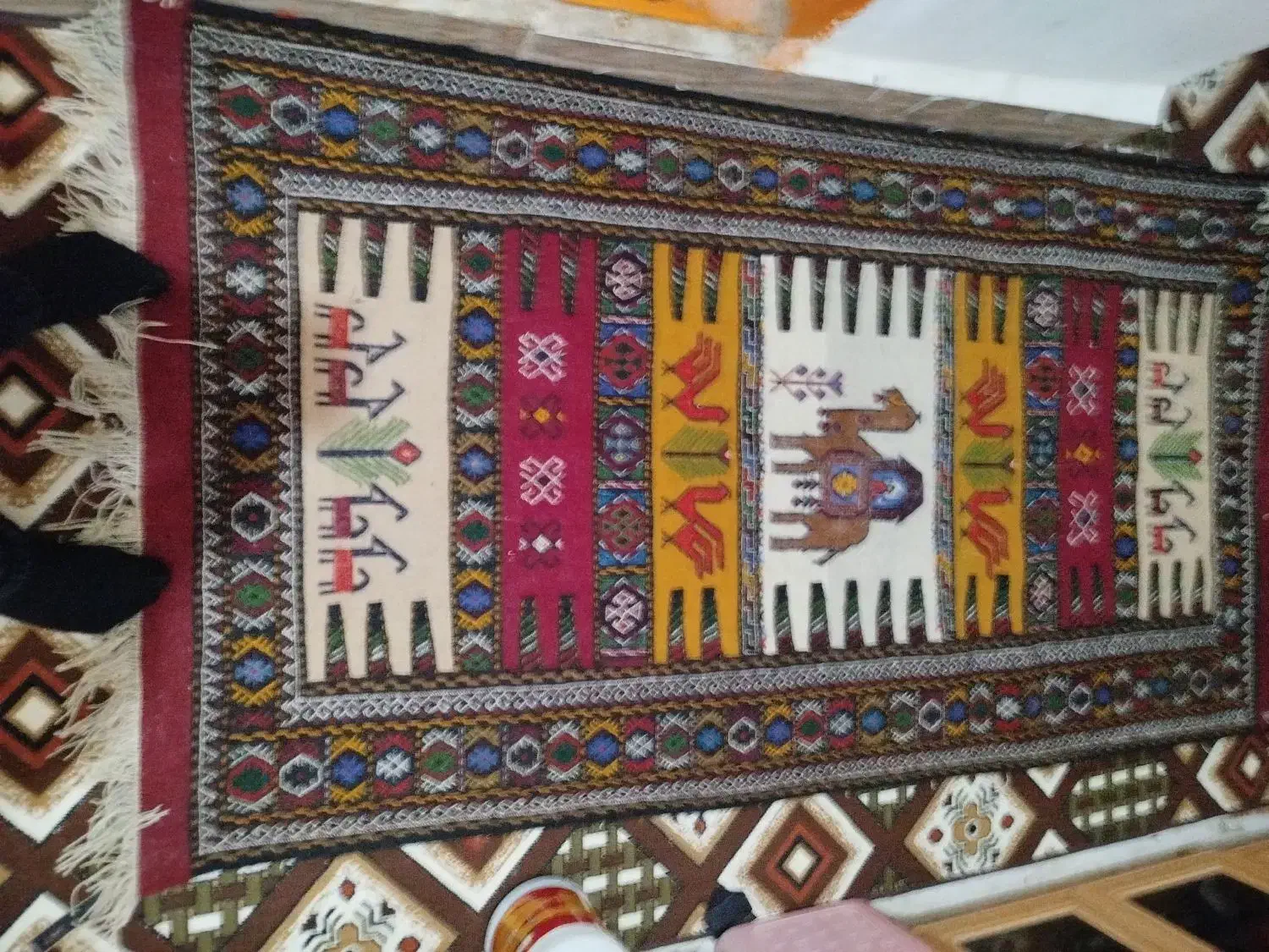 گلیم|گلیم، جاجیم، گبه|بجنورد, |دیوار