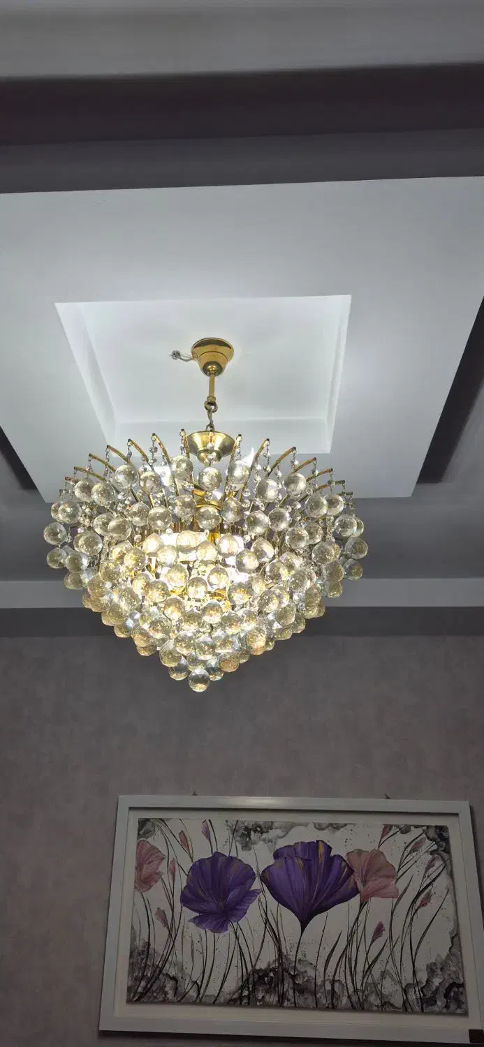 لوستر برنزی ۱۱ شعله و ۸ شعله|لوستر و چراغ آویز|کرج, فاز ۳ گوهردشت|دیوار