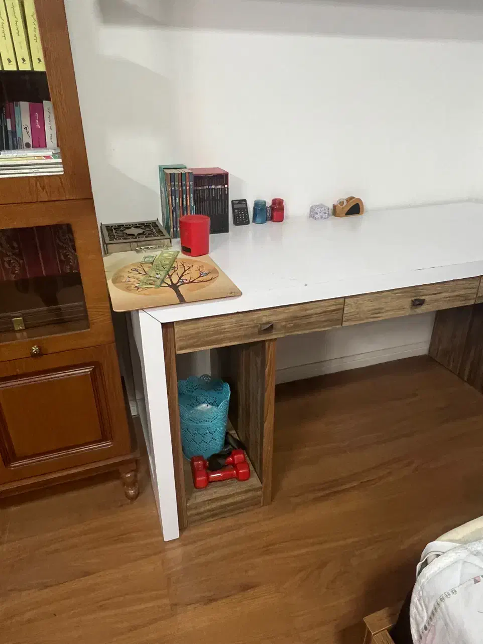 میز کامپیوتر کتابخانه دار|مبلمان اداری|مشهد, کلاهدوز|دیوار