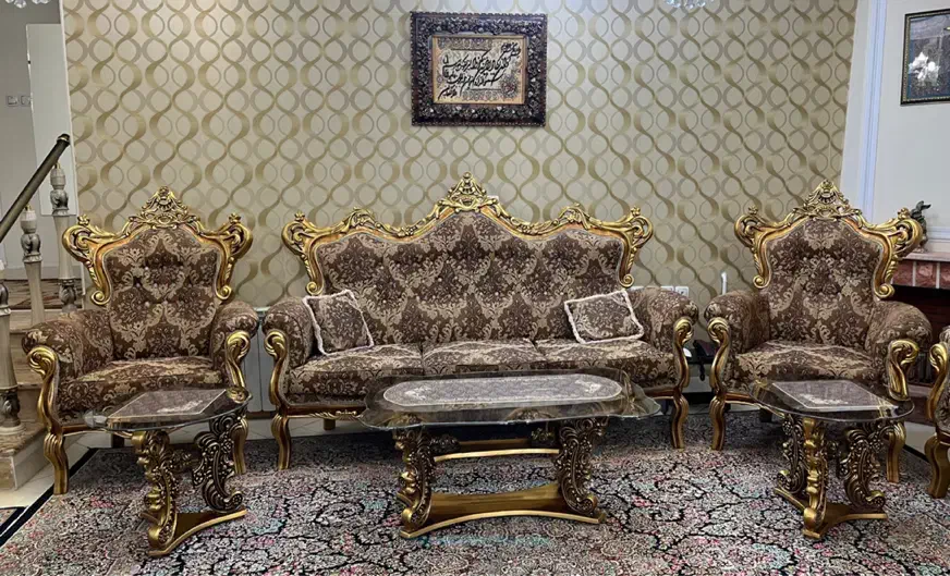 مبل سلطنتی|مبلمان خانگی و میز عسلی|زنجان, |دیوار