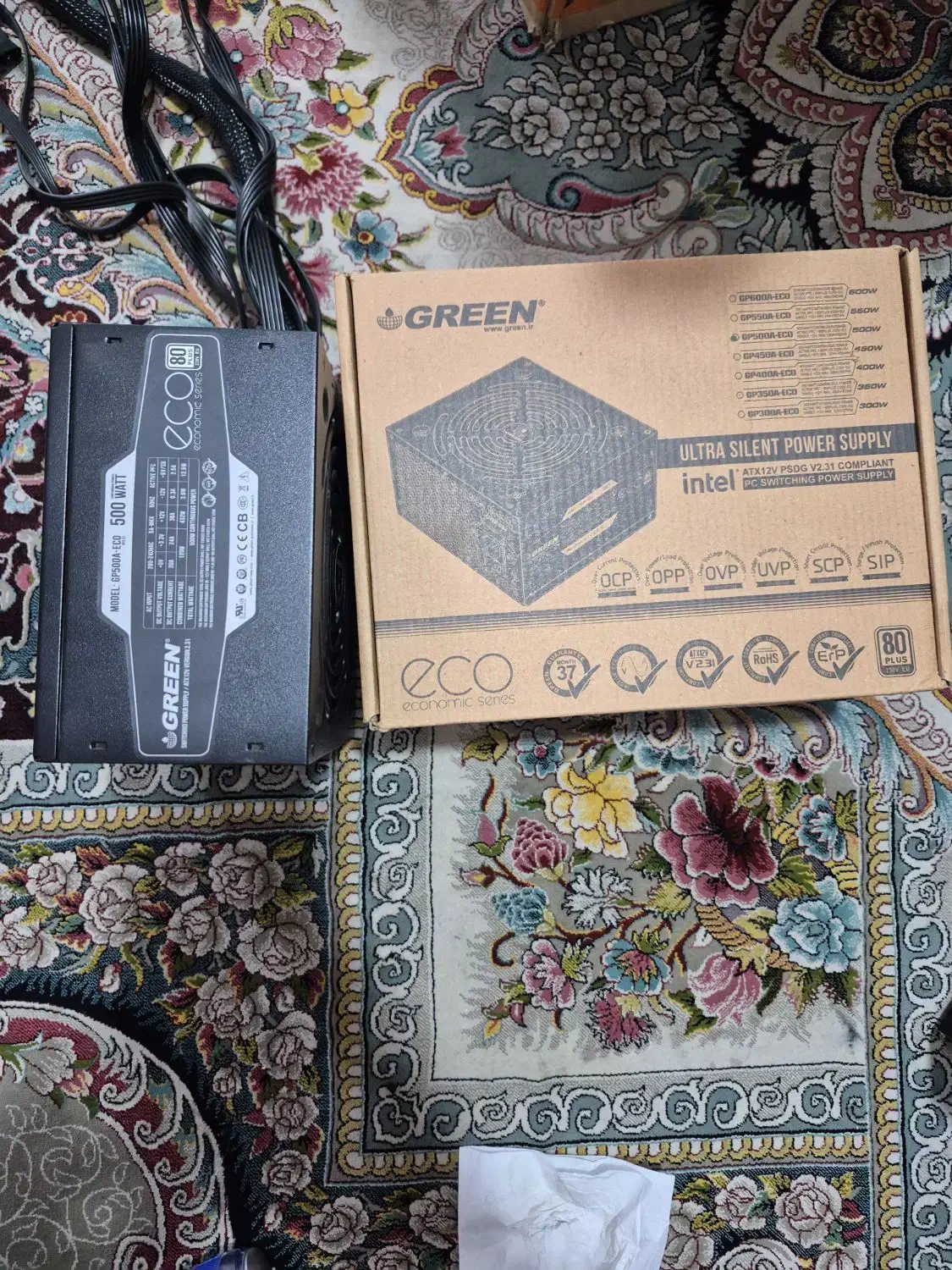 پاور 500 وات گرین|قطعات و لوازم جانبی رایانه|شهریار, شهریار|دیوار