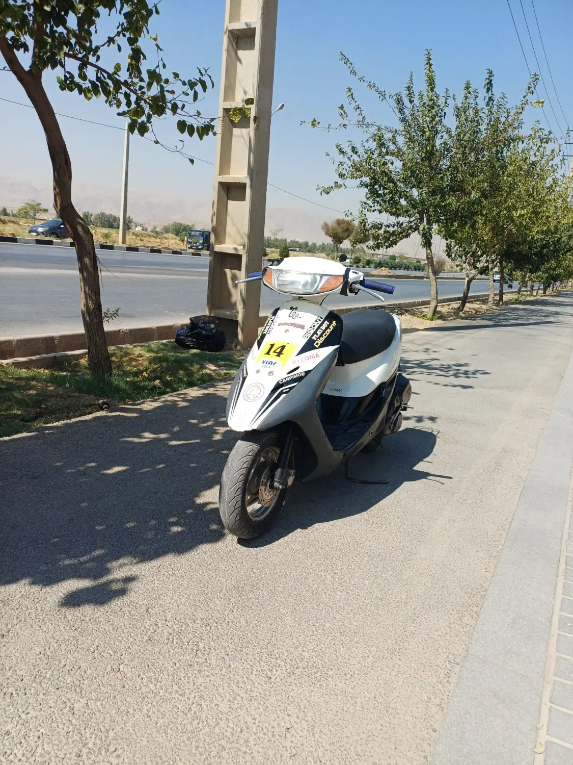 پاکشتی دیو zx|موتورسیکلت|شیراز, کوشک میدان|دیوار