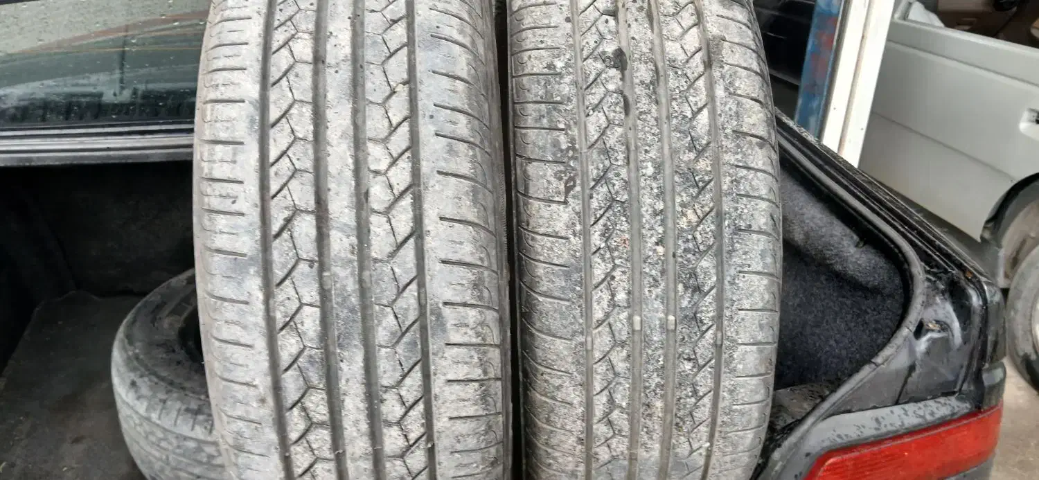 ۴حلقه لاستیک ۱۵*۱۹۵سالم بارزدرحد۶۰درصد|قطعات یدکی و لوازم جانبی|جوانرود, |دیوار