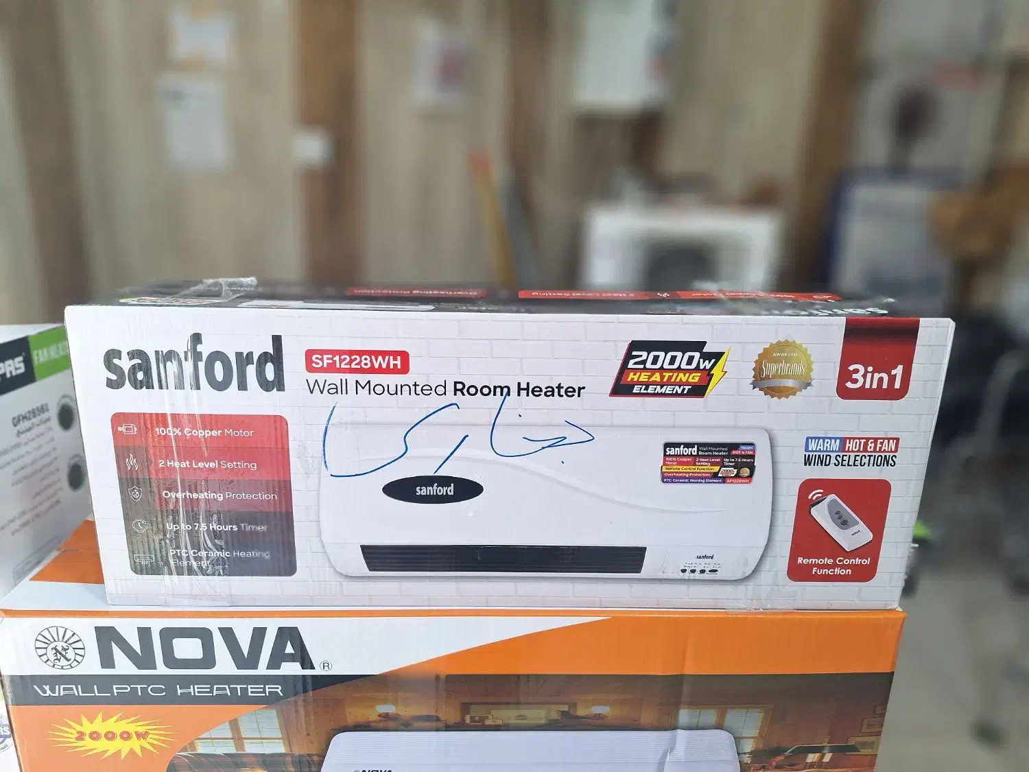 انواع فن هیتر و شوفاژ برقی و بخاری برقی دیواری|بخاری، هیتر، شومینه|شیراز, شهرک فرهنگیان|دیوار