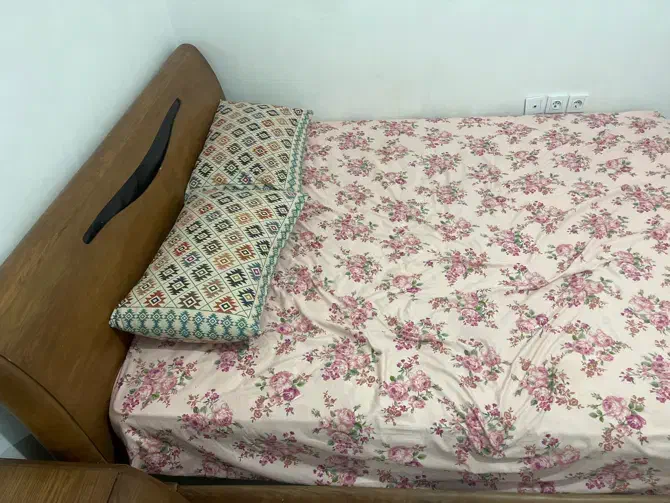 تخت خواب ۲ نفره چوب راش|تخت و سرویس خواب|قدس, شهر‌قدس|دیوار