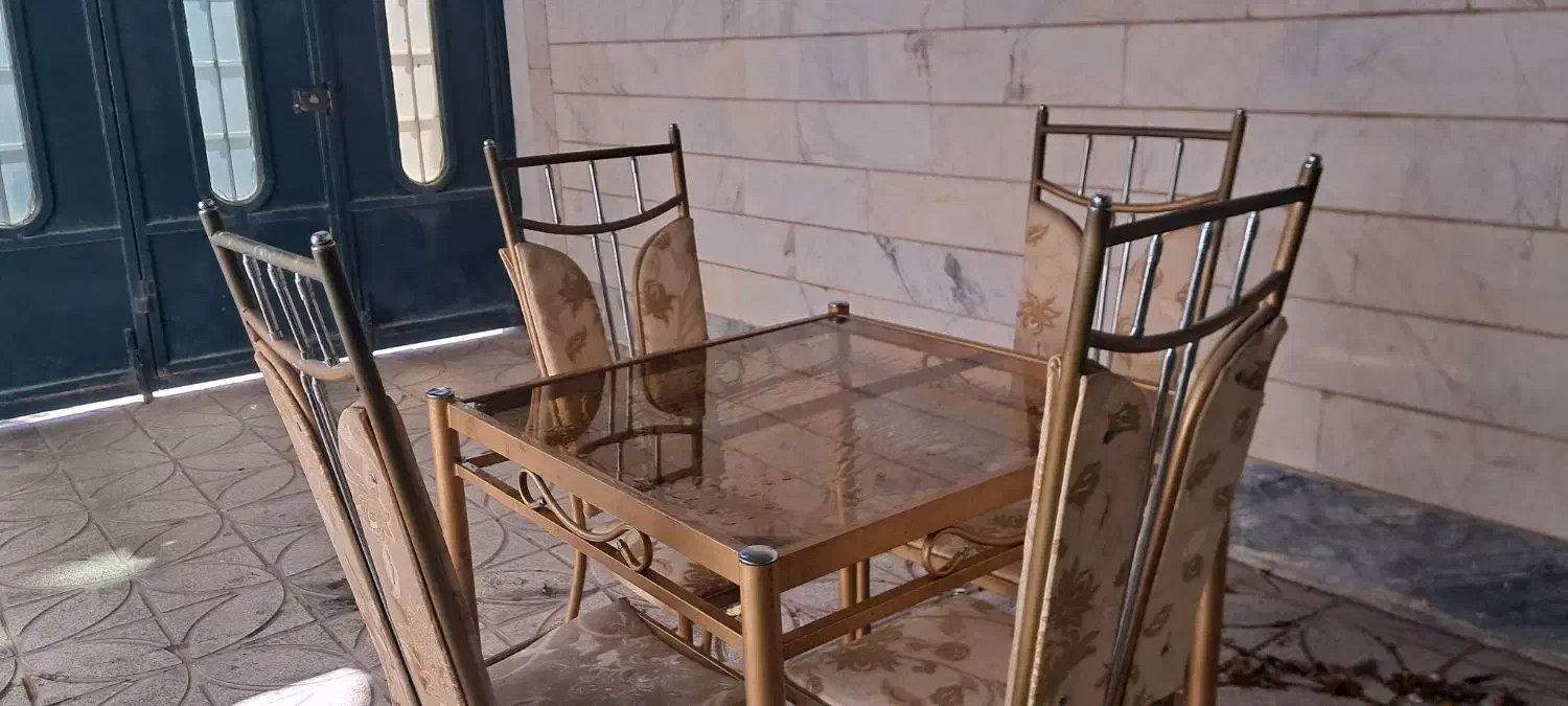 میز ناهار خوری چهار نفره|میز و صندلی غذاخوری|ملایر, |دیوار