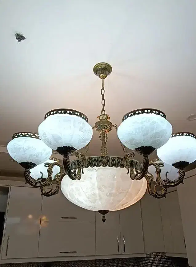 لوستر 8 شاخه مجلل|لوستر و چراغ آویز|شیراز, بعثت|دیوار