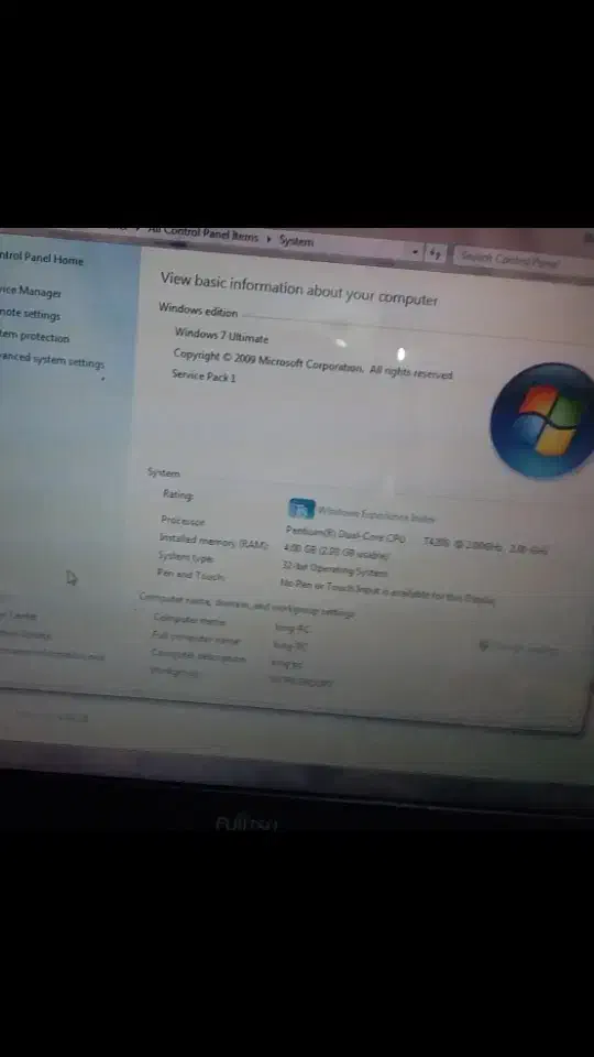 لپ تاپ فوجیتسو مدل MS2239 کاملا سالم و تمیز|رایانه همراه|اندیشه, اندیشه فاز ۲|دیوار