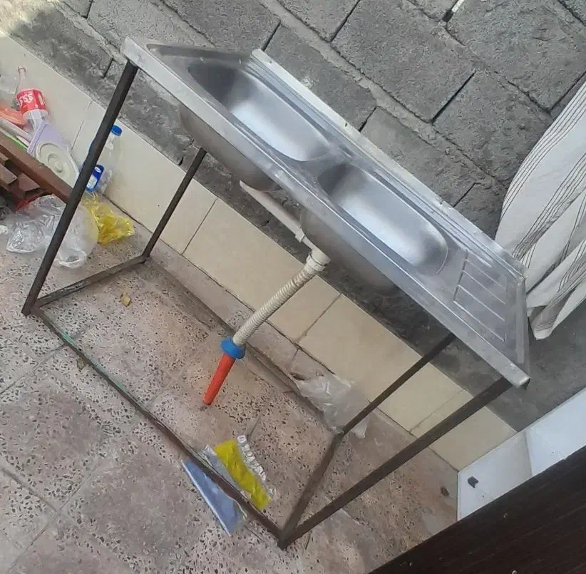 سینک ظرفشویی|آب‌چکان و نظم‌دهنده ظروف|جیرفت, |دیوار