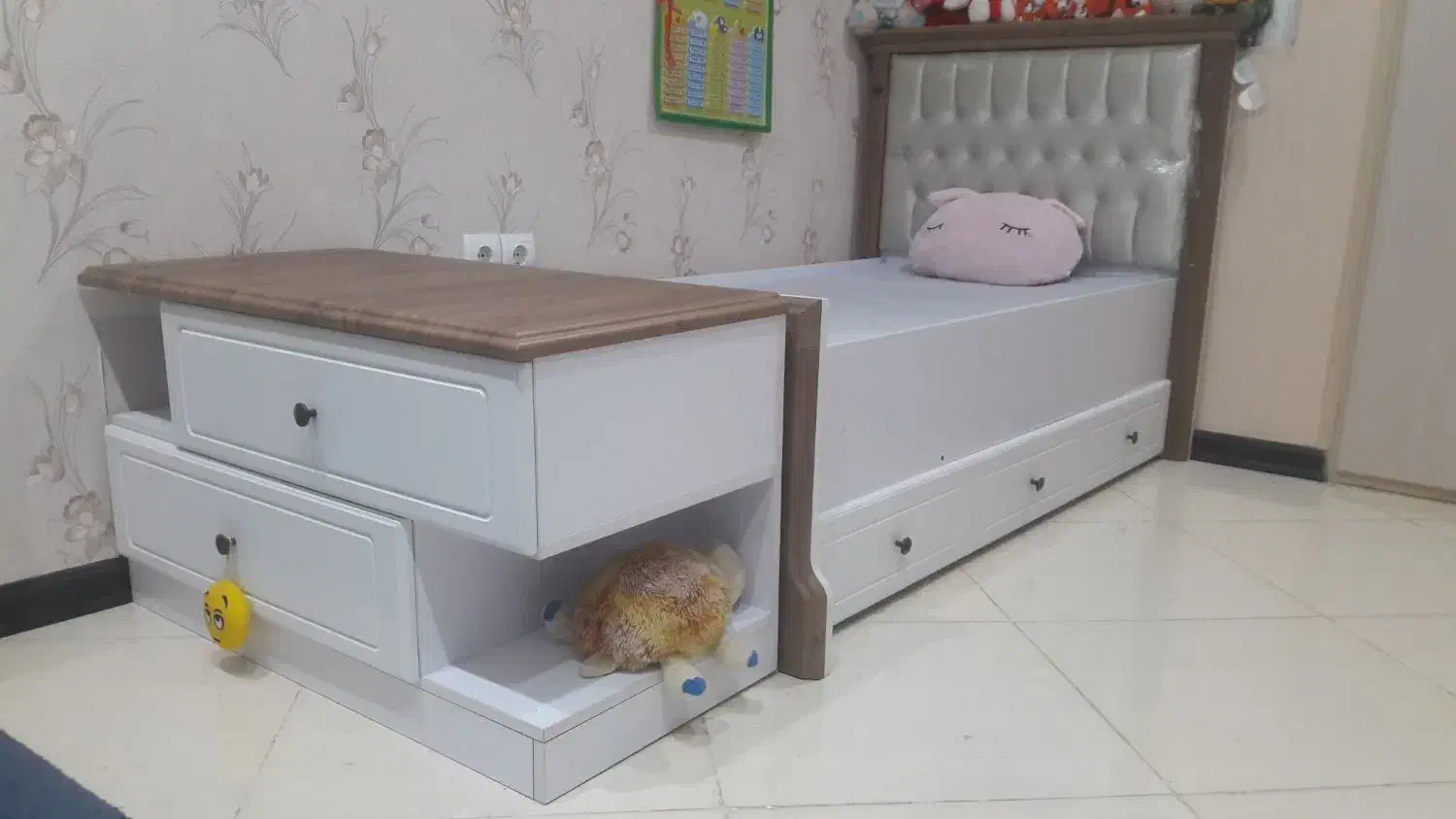 تخت خواب نوزادتاکودکی لوکس،برندآپادانا|تخت و سرویس خواب|اهواز, پادادشهر|دیوار