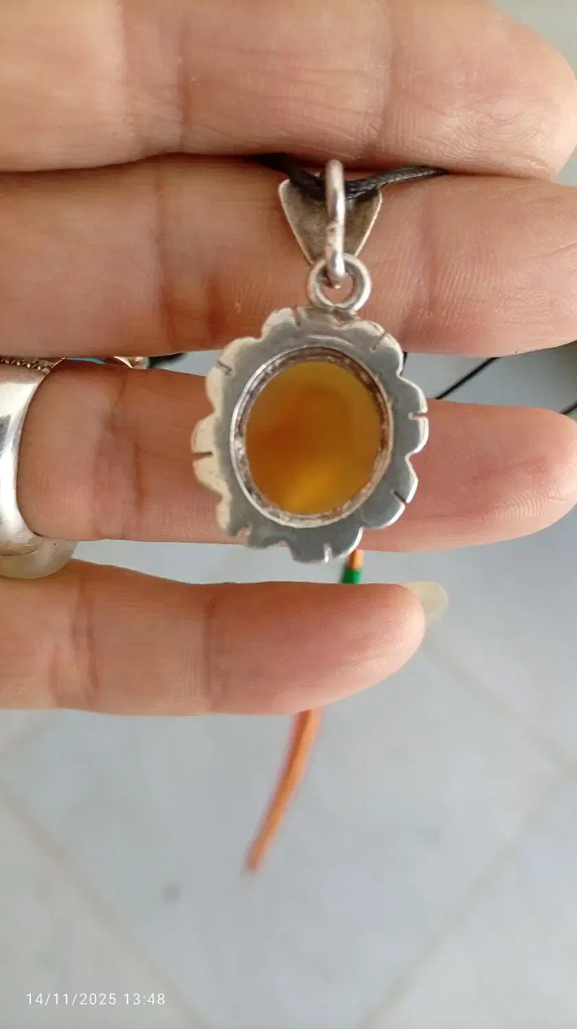 پلاک نقره شمایل عقیق یمن،کاردست|جواهرات|کرمانشاه, |دیوار