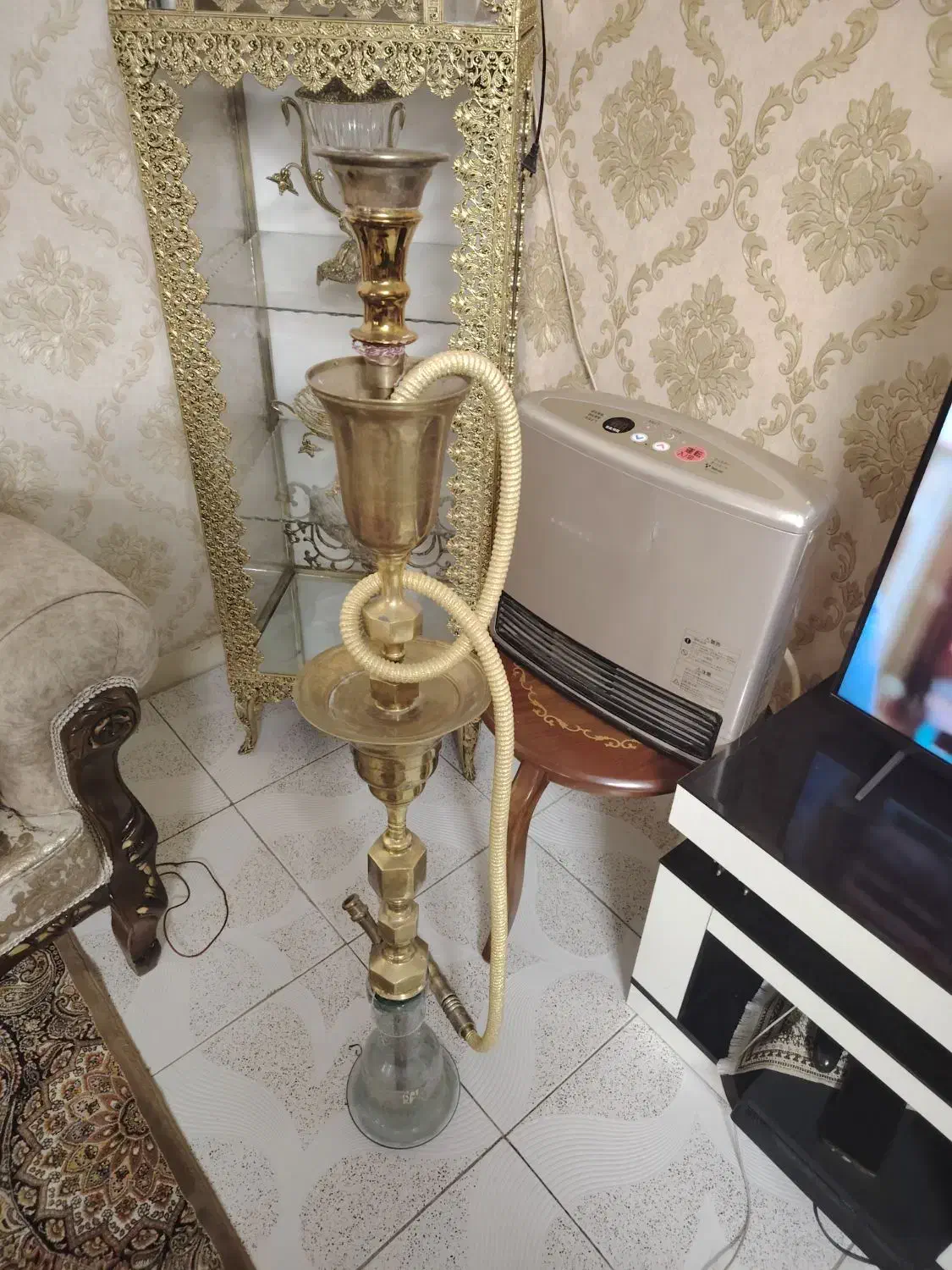 قلیون برنزی|صنایع دستی و سایر لوازم تزئینی|اندیشه, اندیشه فاز ۱|دیوار