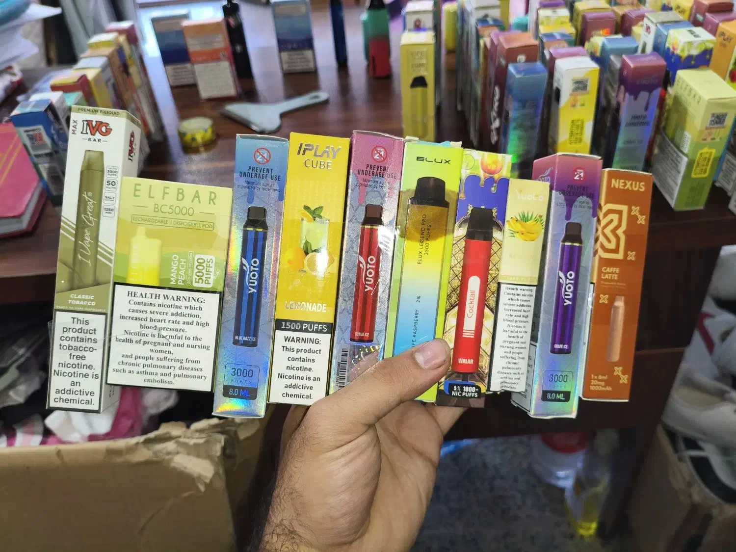 ویپ یک بار مصرف (قلیان شارژی)|زیورآلات و اکسسوری|نورآباد, |دیوار