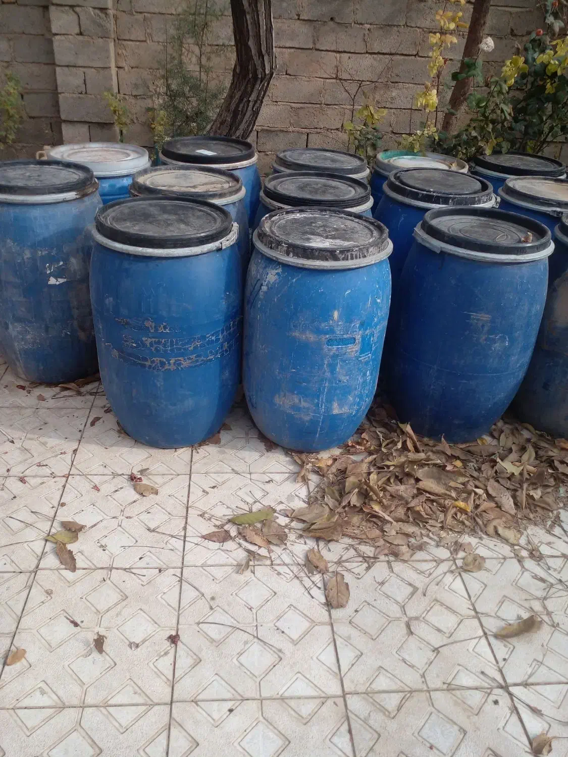 بشکه ۱۲۰ لیتری|ظروف نگهدارنده، پلاستیکی، یکبارمصرف|بوکان, |دیوار