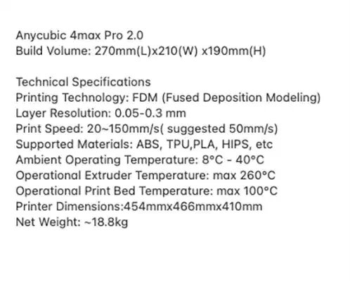 پرینت سه بعدی انیکیوبیک 4max Pro 2.0 محفظه بسته|پرینتر، اسکنر، کپی، فکس|تهران, بهار|دیوار