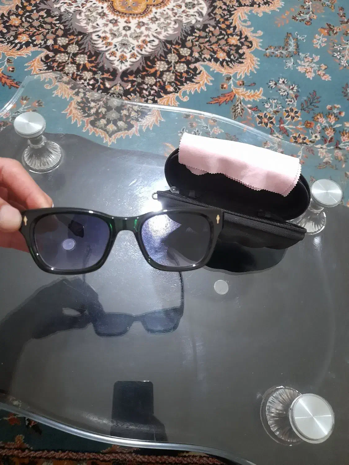 عینک آفتابی زنانه همراه با کیف و دستمال|زیورآلات و اکسسوری|تبریز, |دیوار