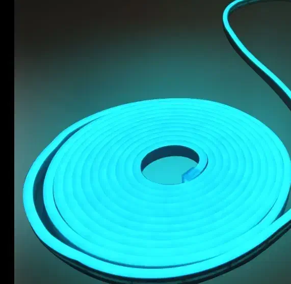 نئون فلکسی 12 ولت رنگ آبی فیروزه ای|ریسه و چراغ تزئینی|ارومیه, |دیوار