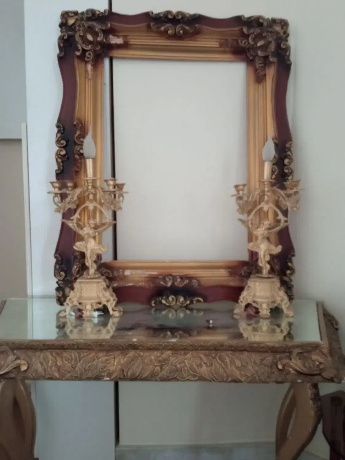 آیینه و شمعدان|صنایع دستی و سایر لوازم تزئینی|بیرجند, |دیوار