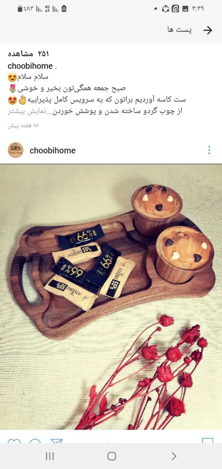 سینی چوبی|ظروف سرو و پذیرایی|قم, قلعه صدری|دیوار