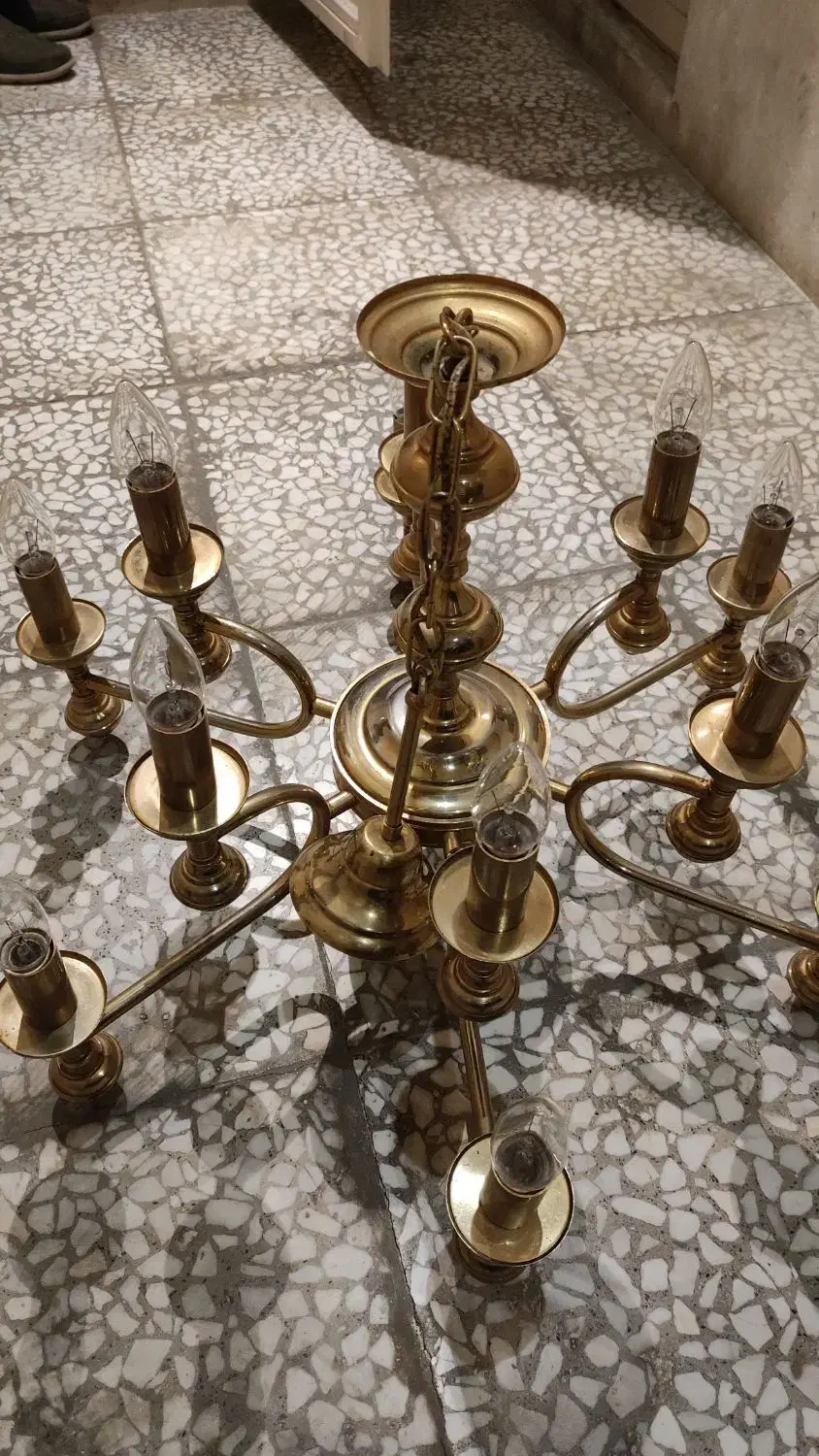 لوستر شش شاخه|لوستر و چراغ آویز|کرج, گلستان|دیوار