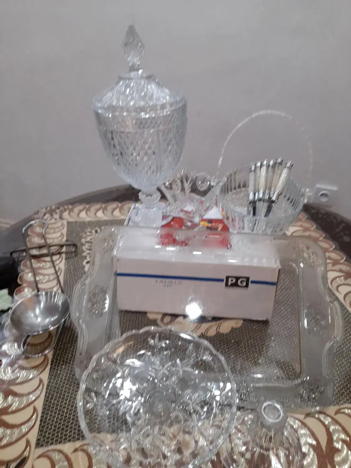 شکلات خوری و بستنی خوری کریستال|ظروف سرو و پذیرایی|گلستان (تهران), |دیوار