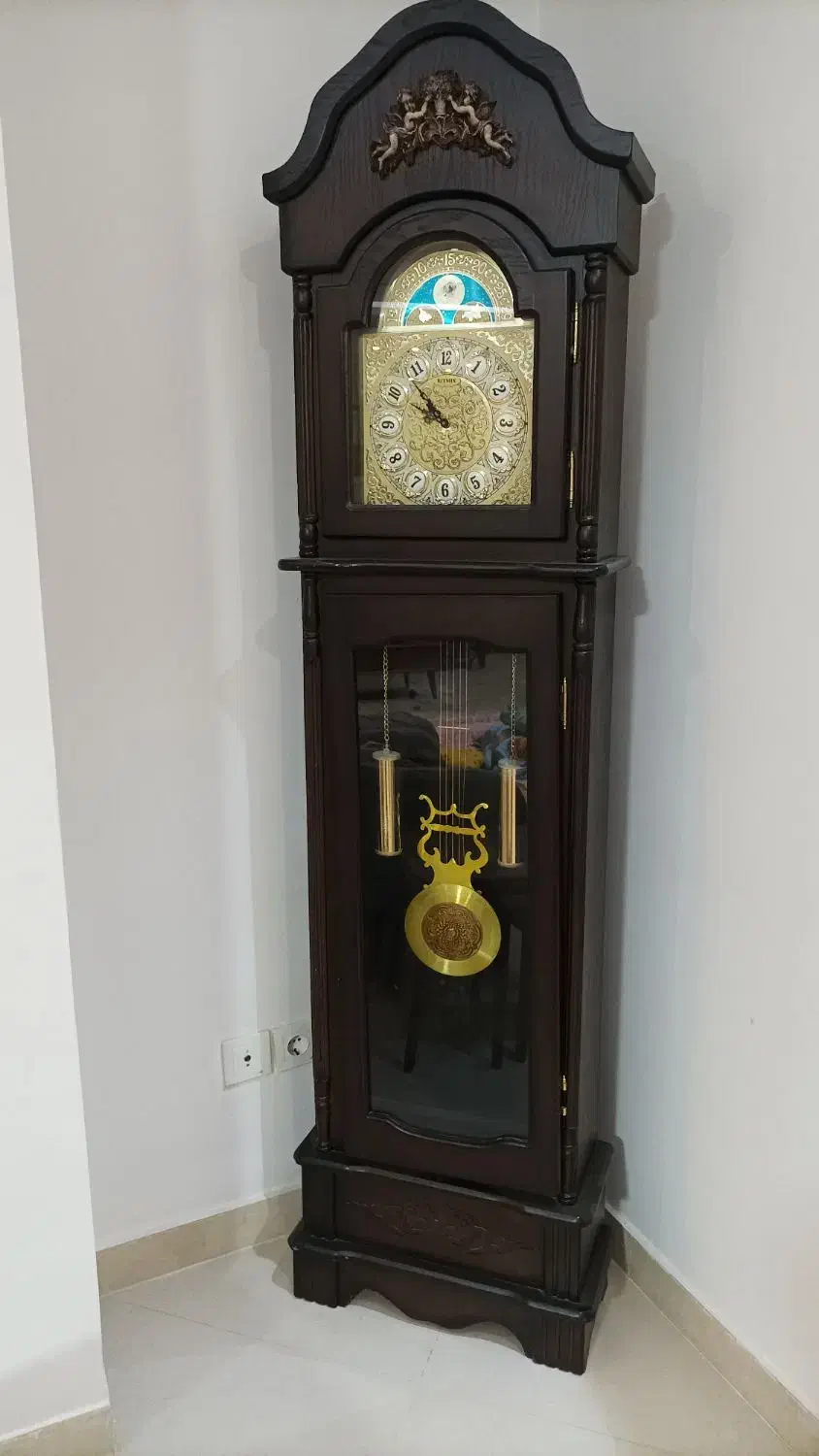 ایینه کنسول و ساعت ایستاده هردو باهم|بوفه، ویترین، کنسول|سقز, |دیوار