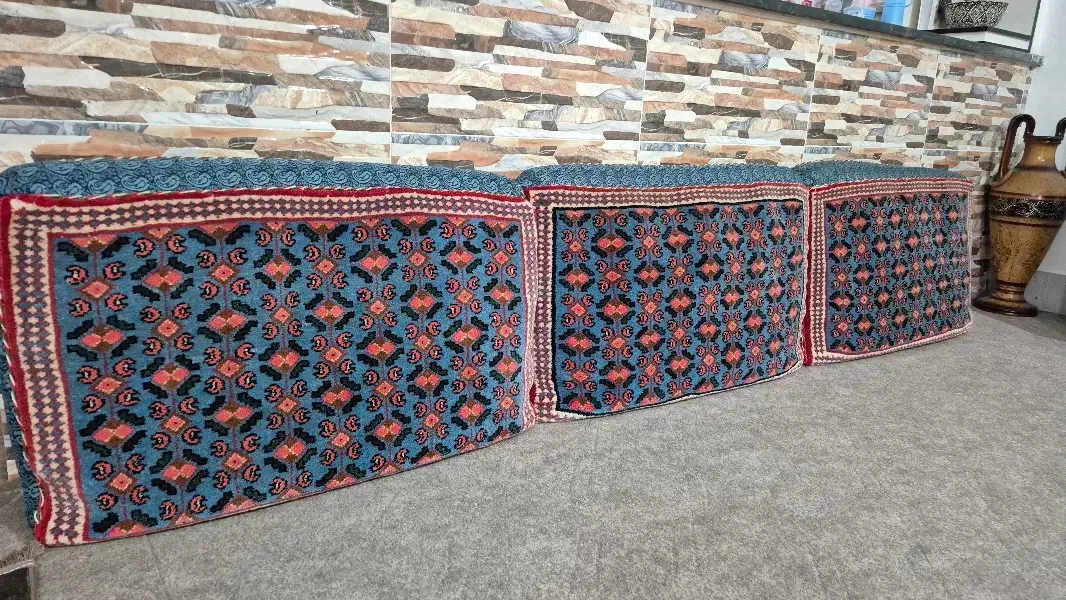 ۳ عدد پشتی دستبافت دست دوم|پشتی|کنگاور, |دیوار