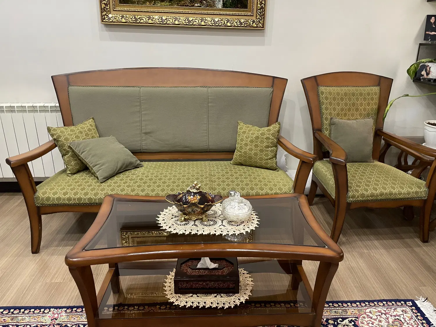 مبلمان چوبی با میز ناهارخوری|مبلمان خانگی و میز عسلی|تهران, دهقان|دیوار